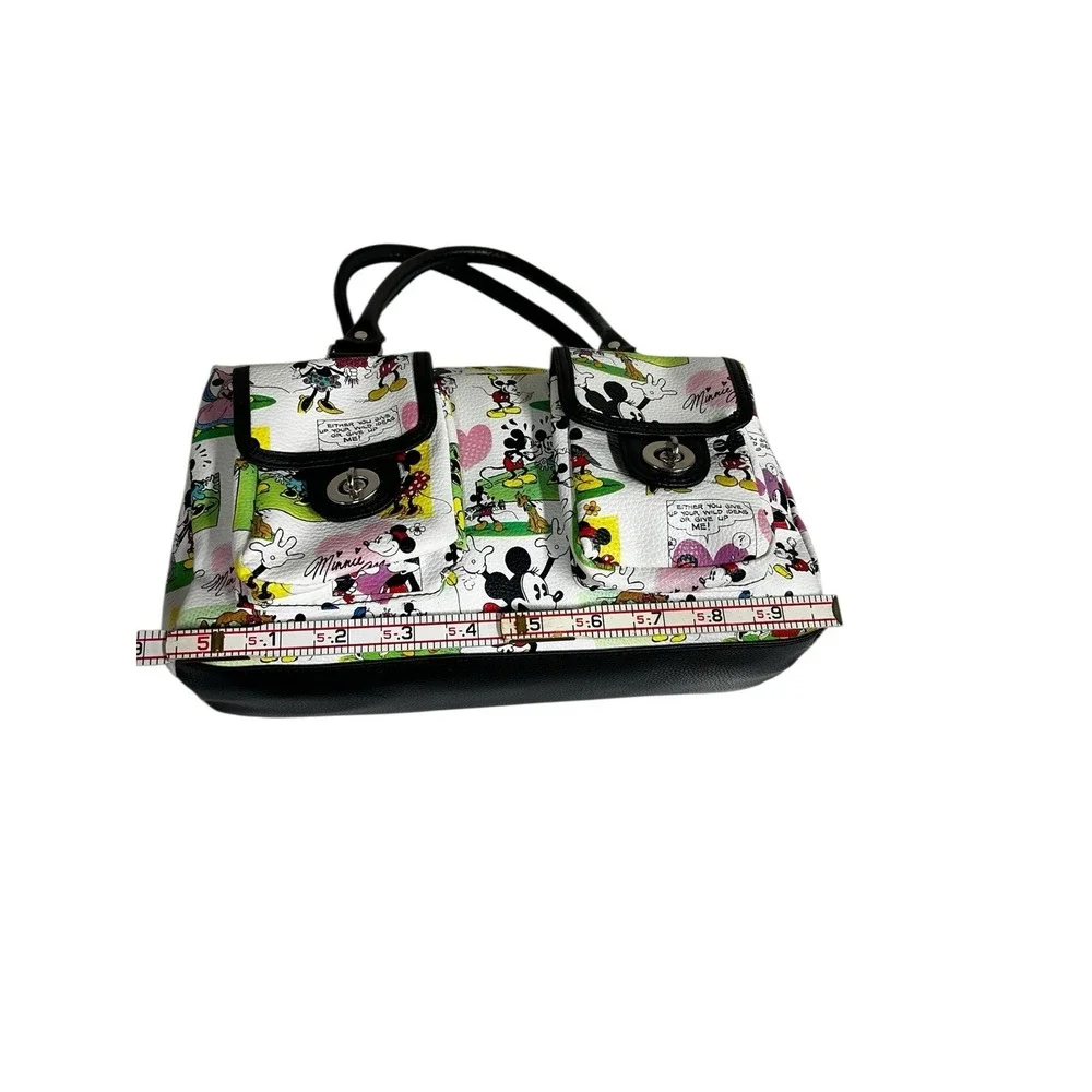 Disney Parks Mickey & Minnie Comic Tote Satchel Purse‎ Handbag